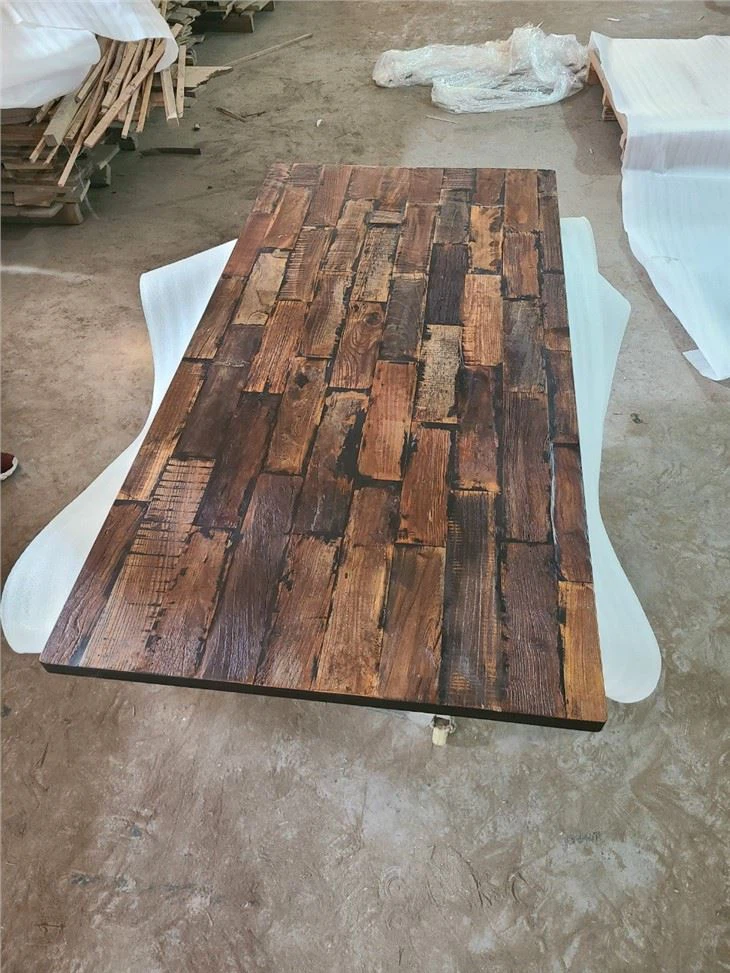 Old Elm Veneer Solid Wood Desktop Suppliers