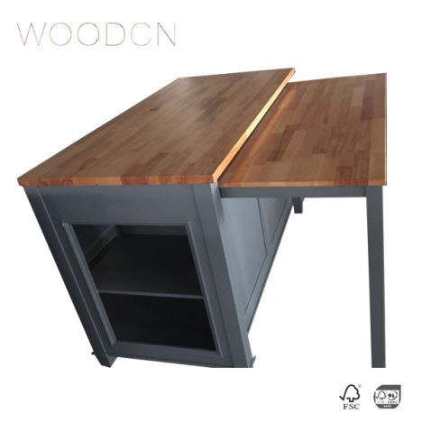 Metzgerblockschrankplatte aus Buchenholz