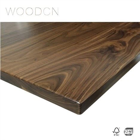 Solid Black Walnut Wood Edge geklebte Arbeitsplatten