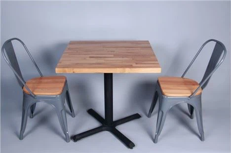 Butcher Block Couchtisch aus massiver weißer Eiche