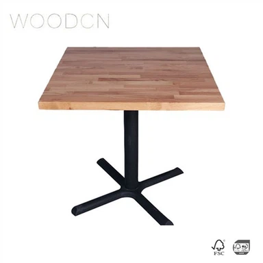 White Oak Butcher Block Style Esstischplatte