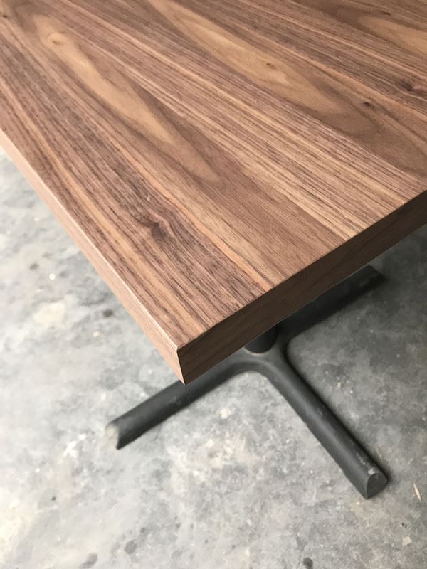 Venner Schwarzes Walnuss-Tbale-Top