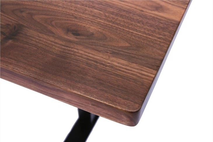Black Walnut Wood Nature Edge Glued Office Table/Desk Top