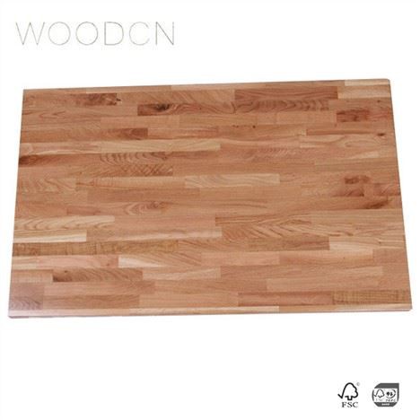 Esstischplatte aus massivem weißem Eichenholz