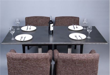 Tischplatte aus Furniermetall für Büro und Restaurant