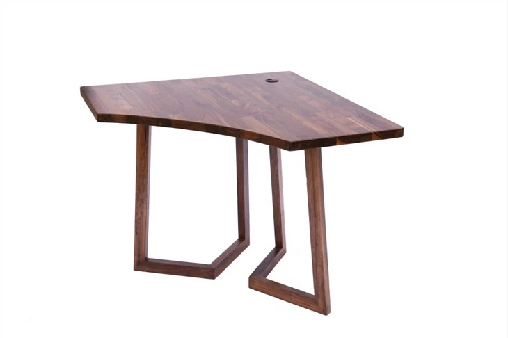 Wholesale Solid Black Walnut Wood Single Butcher Block Office Table/Desk Top