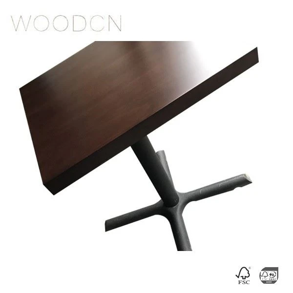 Old Elm Wood Veneer Table For Restaurant