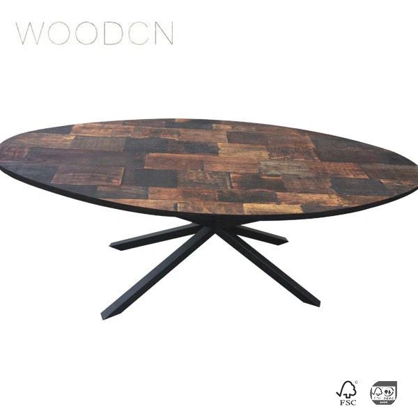 Veneer Black Walnut Wood Restaurant Table